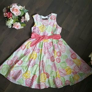 Colorful young girl dress